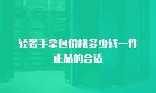 轻奢手拿包价格多少钱一件正品的合适