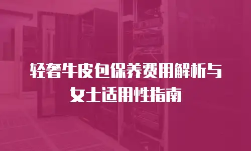 轻奢牛皮包保养费用解析与女士适用性指南