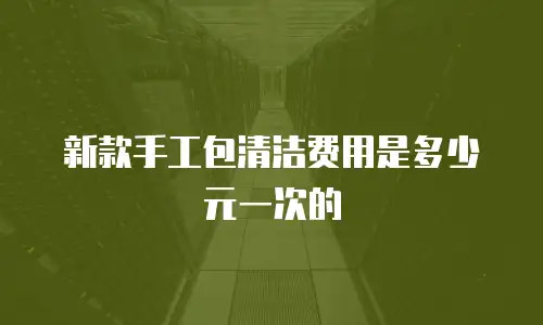 新款手工包清洁费用是多少元一次的