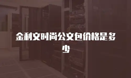 金利文时尚公文包价格是多少