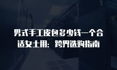 男式手工皮包多少钱一个合适女士用：跨界选购指南