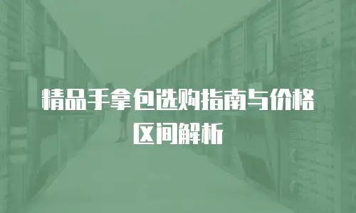 精品手拿包选购指南与价格区间解析