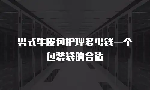 男式牛皮包护理多少钱一个包装袋的合适