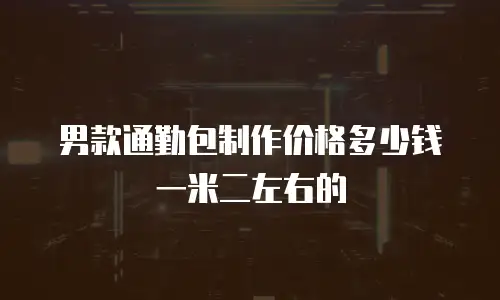 男款通勤包制作价格多少钱一米二左右的