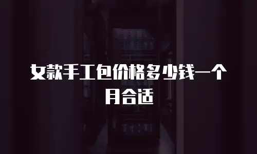 女款手工包价格多少钱一个月合适