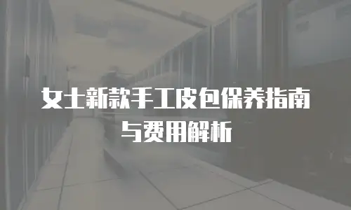 女士新款手工皮包保养指南与费用解析