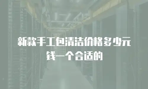 新款手工包清洁价格多少元钱一个合适的