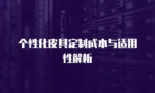 个性化皮具定制成本与适用性解析