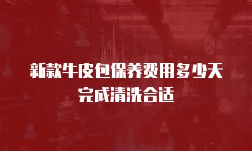 新款牛皮包保养费用多少天完成清洗合适