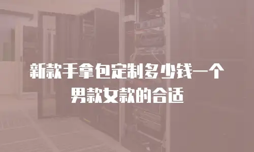 新款手拿包定制多少钱一个男款女款的合适