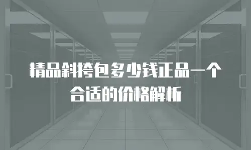 精品斜挎包多少钱正品一个合适的价格解析