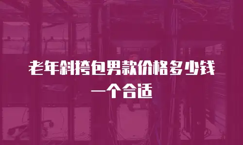 老年斜挎包男款价格多少钱一个合适