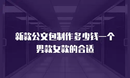 新款公文包制作多少钱一个男款女款的合适
