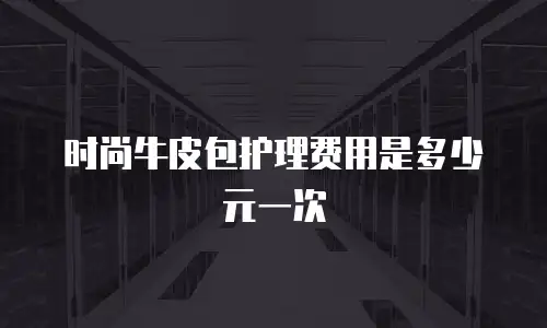 时尚牛皮包护理费用是多少元一次