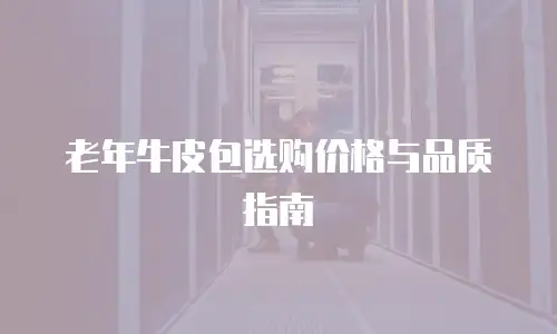 老年牛皮包选购价格与品质指南