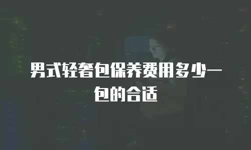 男式轻奢包保养费用多少一包的合适