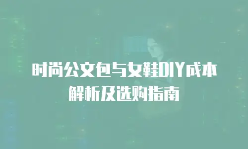 时尚公文包与女鞋DIY成本解析及选购指南