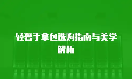 轻奢手拿包选购指南与美学解析