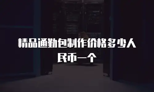 精品通勤包制作价格多少人民币一个