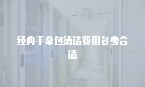 经典手拿包清洁费用多少合适