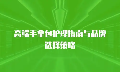 高端手拿包护理指南与品牌选择策略