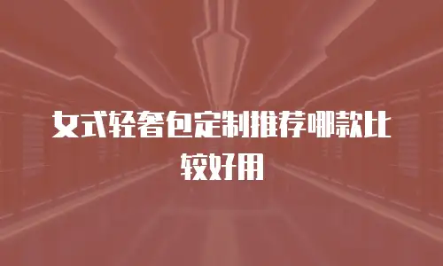 女式轻奢包定制推荐哪款比较好用