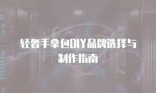 轻奢手拿包DIY品牌选择与制作指南