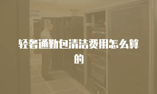 轻奢通勤包清洁费用怎么算的