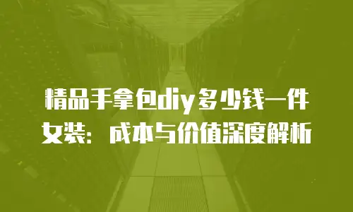 精品手拿包diy多少钱一件女装：成本与价值深度解析