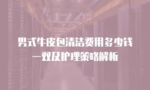 男式牛皮包清洁费用多少钱一双及护理策略解析