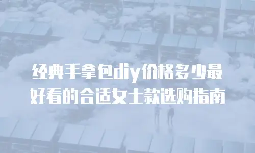 经典手拿包diy价格多少最好看的合适女士款选购指南
