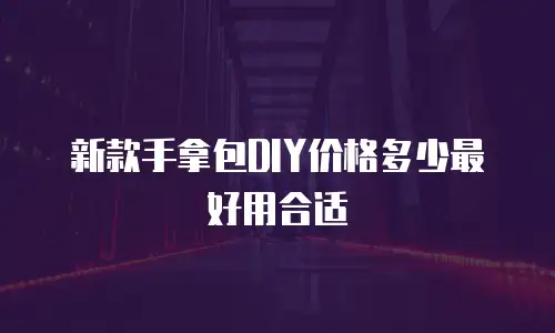 新款手拿包DIY价格多少最好用合适