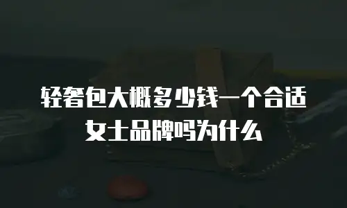 轻奢包大概多少钱一个合适女士品牌吗为什么