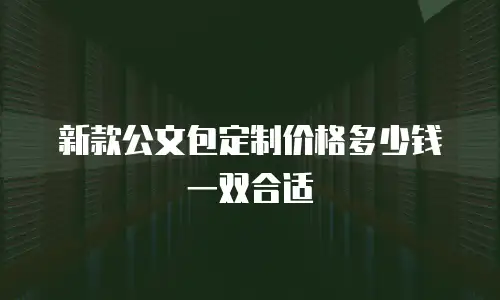 新款公文包定制价格多少钱一双合适