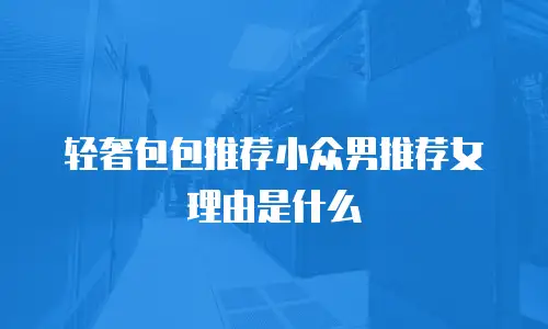 轻奢包包推荐小众男推荐女理由是什么