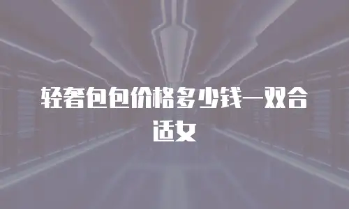 轻奢包包价格多少钱一双合适女