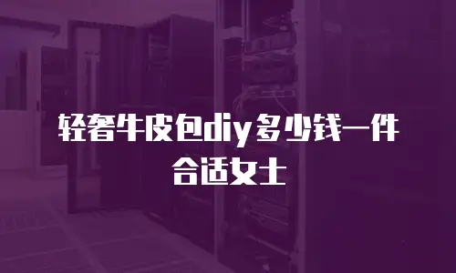 轻奢牛皮包diy多少钱一件合适女士