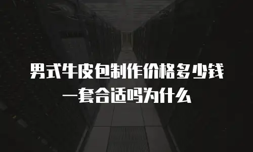 男式牛皮包制作价格多少钱一套合适吗为什么
