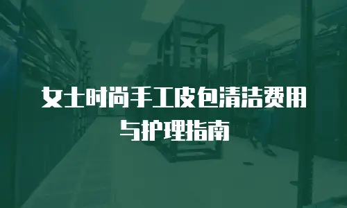 女士时尚手工皮包清洁费用与护理指南