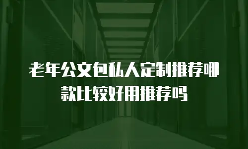 老年公文包私人定制推荐哪款比较好用推荐吗