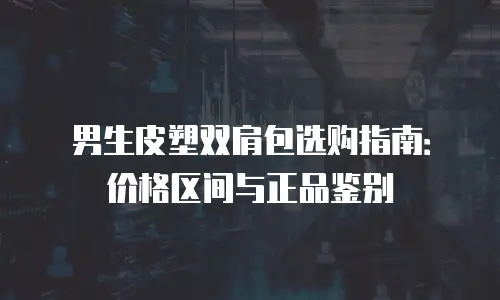 男生皮塑双肩包选购指南：价格区间与正品鉴别