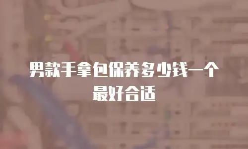 男款手拿包保养多少钱一个最好合适