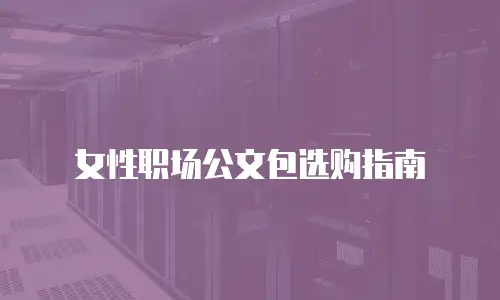 女性职场公文包选购指南
