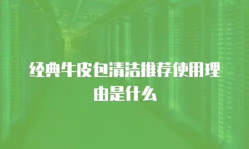 经典牛皮包清洁推荐使用理由是什么