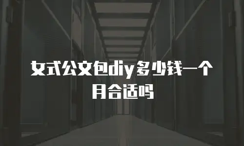 女式公文包diy多少钱一个月合适吗