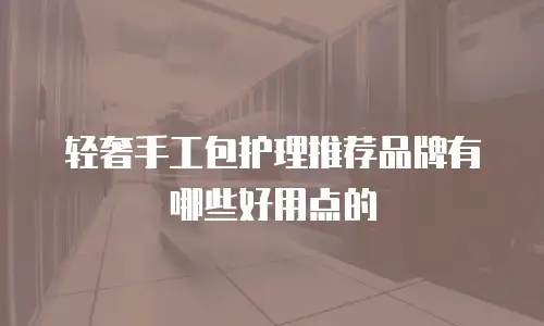 轻奢手工包护理推荐品牌有哪些好用点的