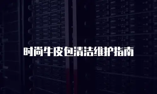 时尚牛皮包清洁维护指南