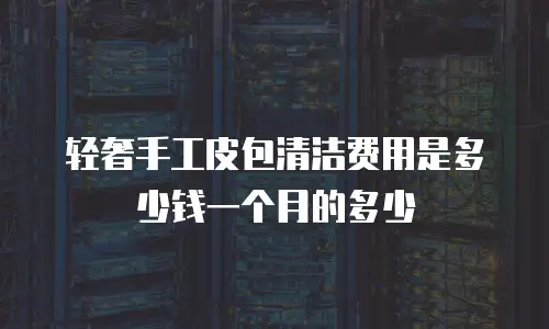 轻奢手工皮包清洁费用是多少钱一个月的多少