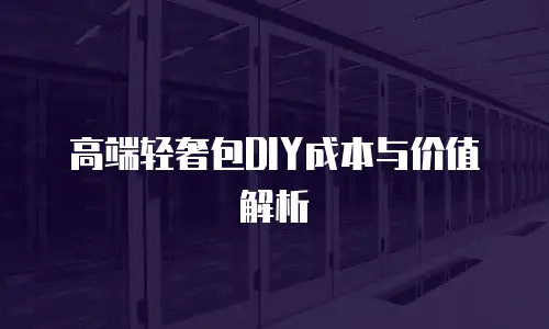 高端轻奢包DIY成本与价值解析