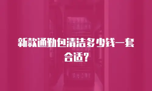 新款通勤包清洁多少钱一套合适？